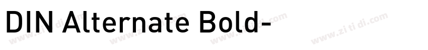 DIN Alternate Bold字体转换